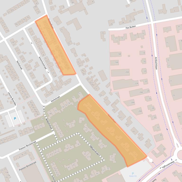 Kaart van postcodegebied 4871CZ.