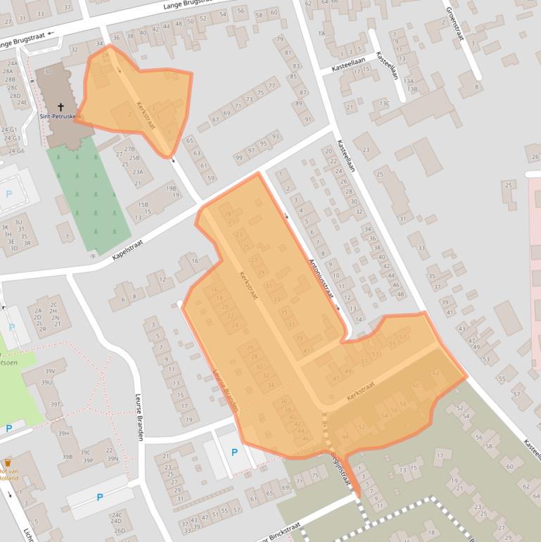 Kaart van postcodegebied 4871EB.