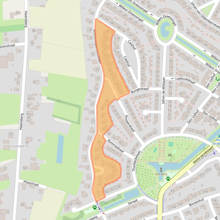 Kaart van postcodegebied 4871GB.