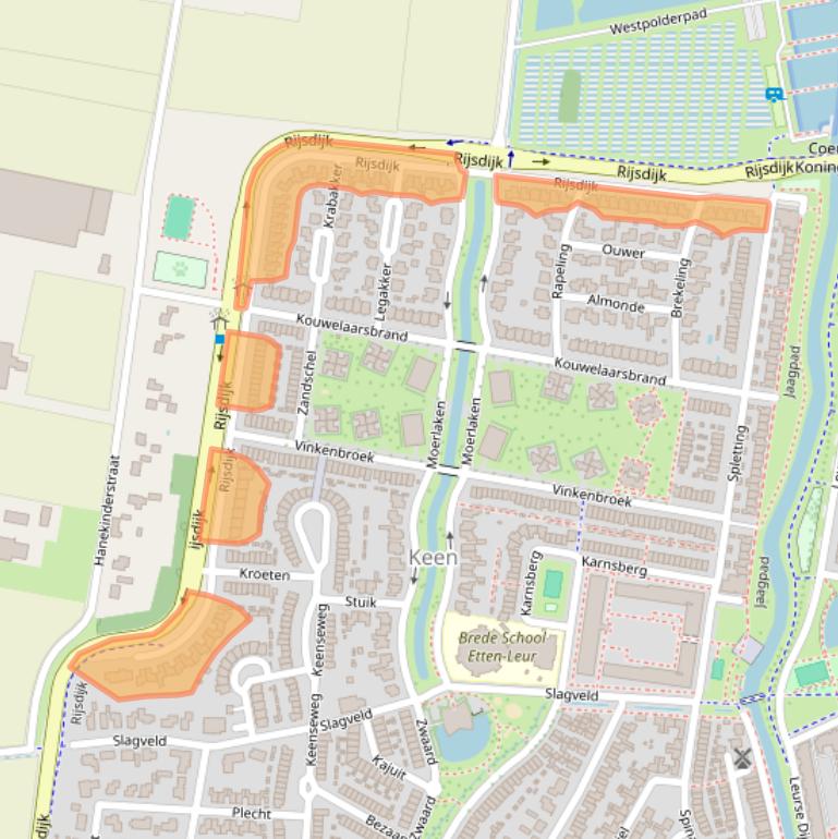 Kaart van postcodegebied 4871JM.