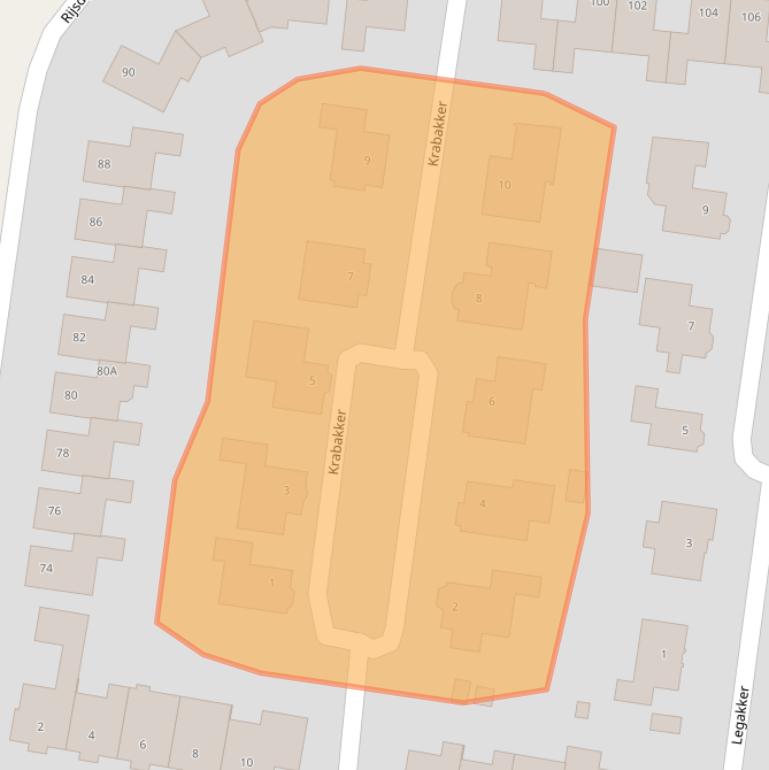 Kaart van postcodegebied 4871JP.