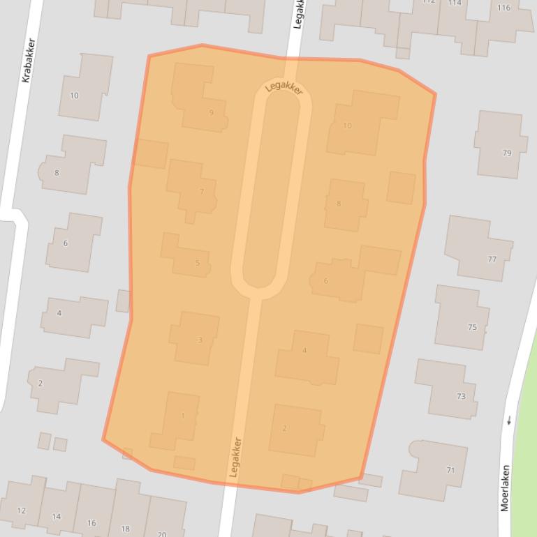 Kaart van postcodegebied 4871JR.