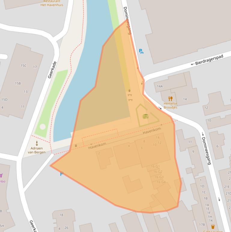 Kaart van postcodegebied 4871KB.