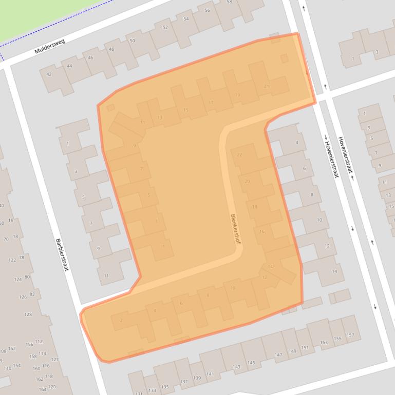 Kaart van postcodegebied 4871KD.