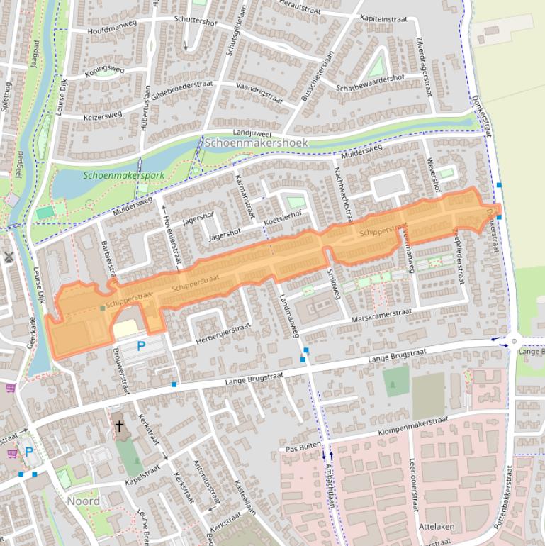 Kaart van postcodegebied 4871KK.