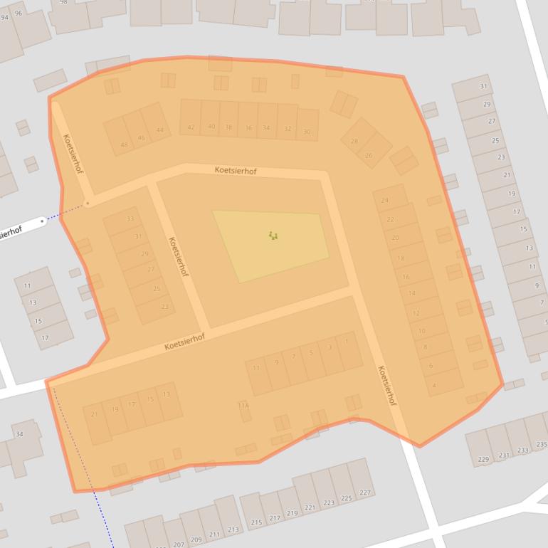Kaart van postcodegebied 4871KL.