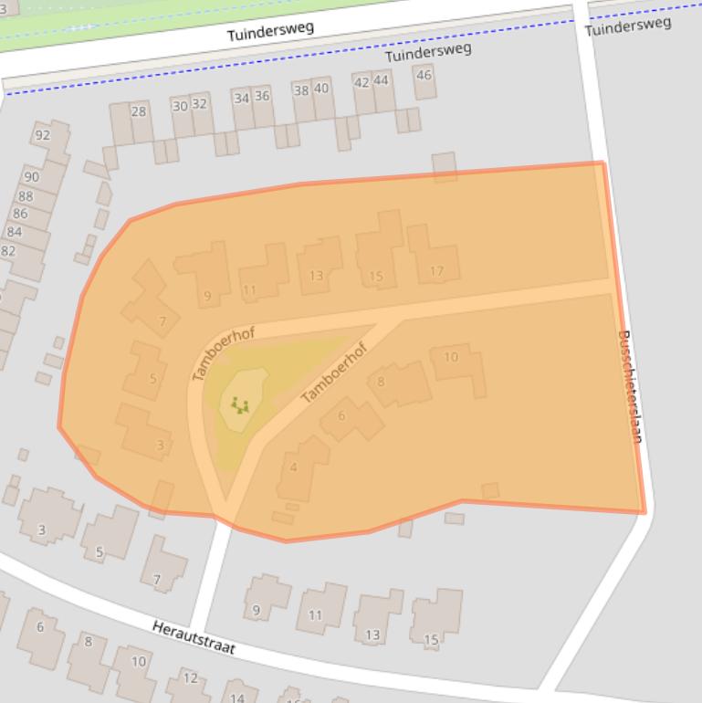 Kaart van postcodegebied 4871LP.