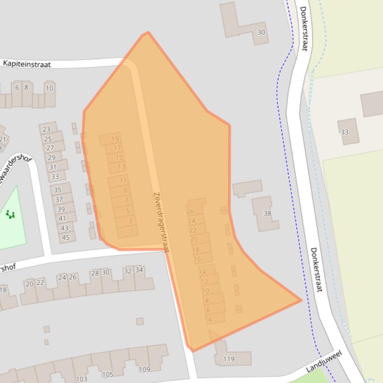 Kaart van postcodegebied 4871LX.