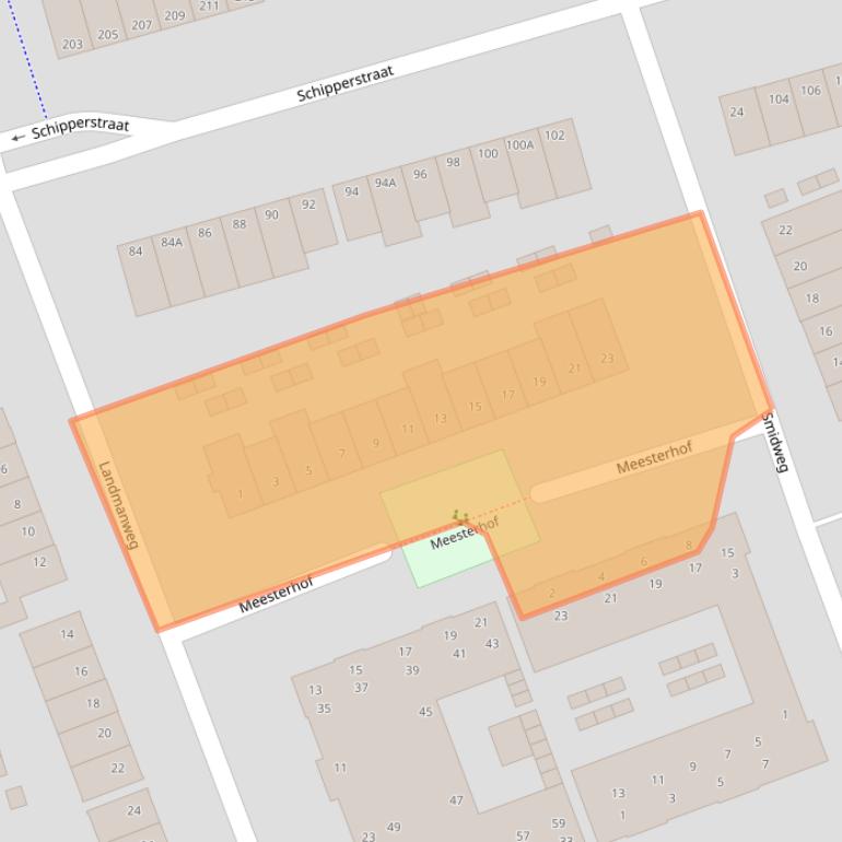 Kaart van postcodegebied 4871MA.