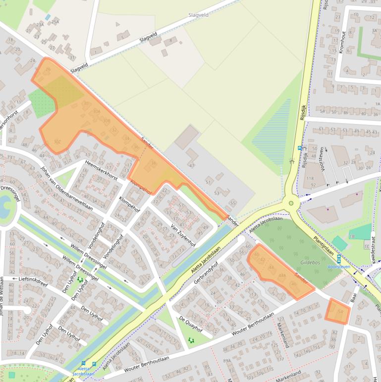 Kaart van postcodegebied 4871NB.