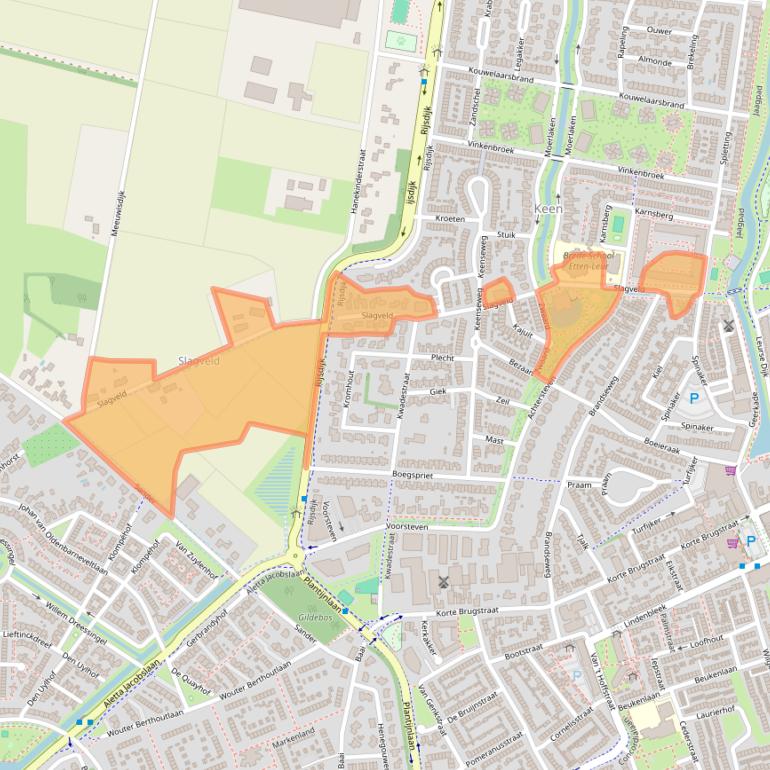 Kaart van postcodegebied 4871ND.