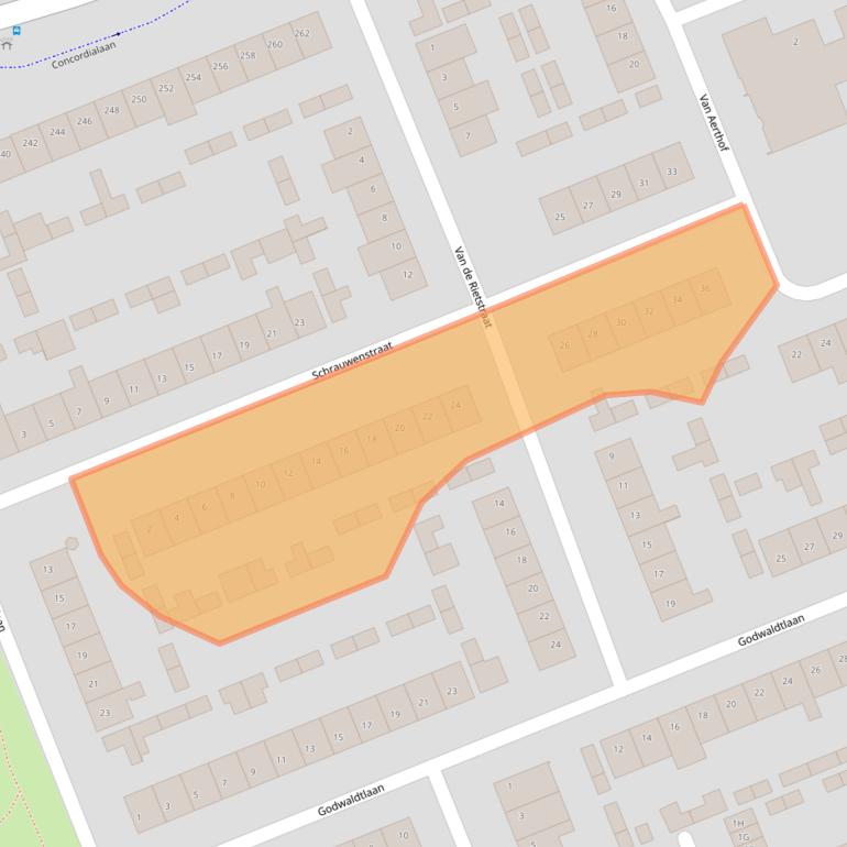 Kaart van postcodegebied 4871SH.