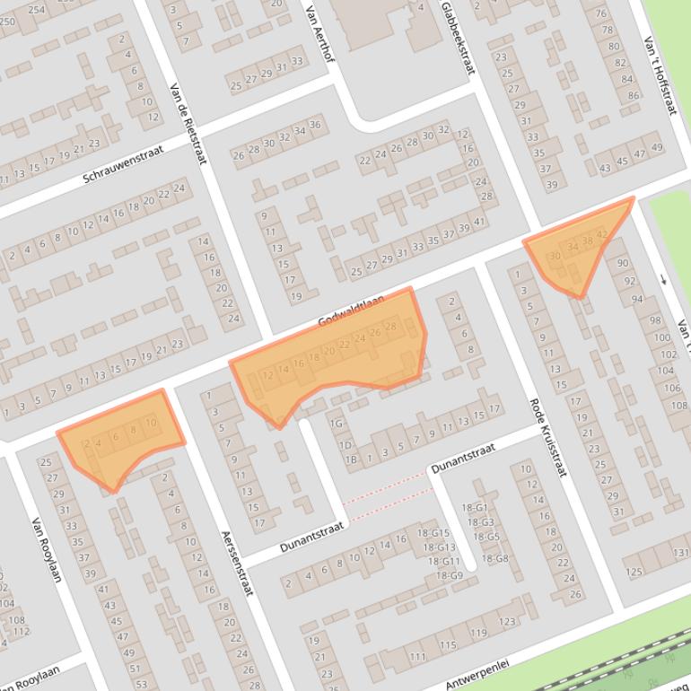 Kaart van postcodegebied 4871SL.