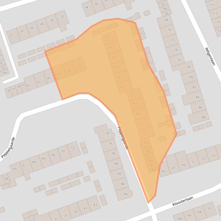 Kaart van postcodegebied 4871TD.