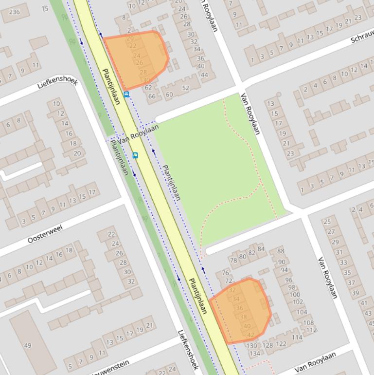 Kaart van postcodegebied 4871TW.