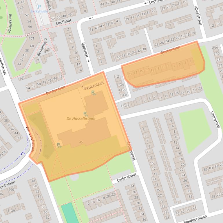 Kaart van postcodegebied 4871VG.