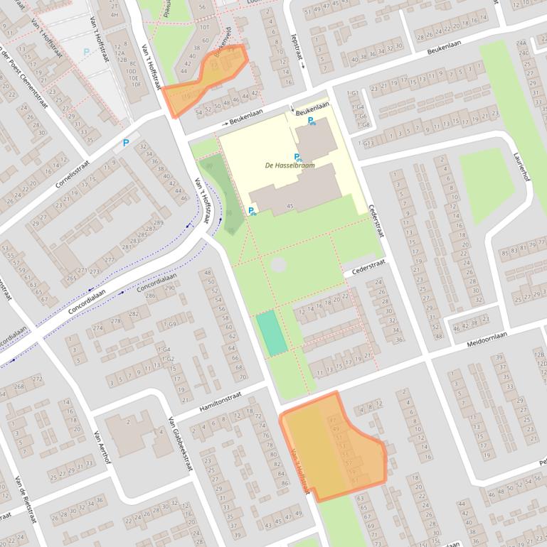 Kaart van postcodegebied 4871WB.