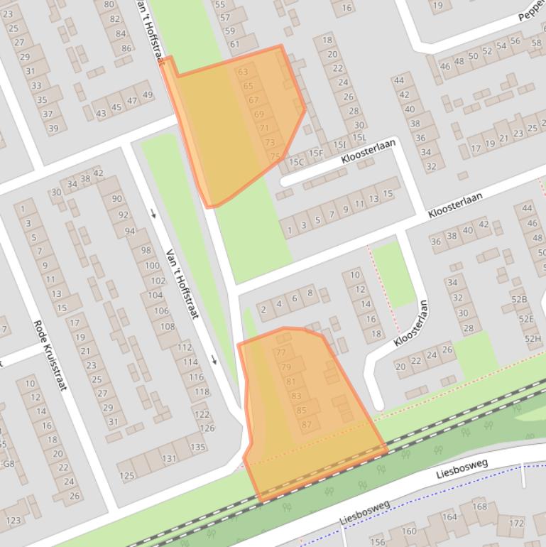 Kaart van postcodegebied 4871WC.