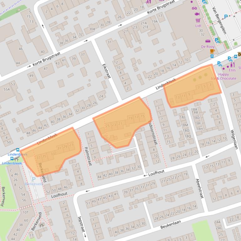 Kaart van postcodegebied 4871WH.