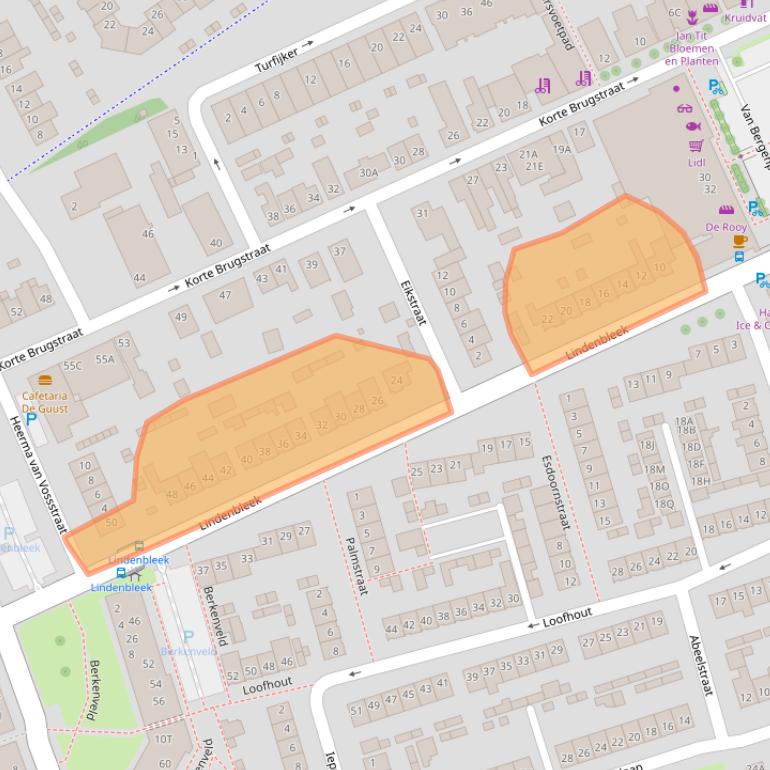 Kaart van postcodegebied 4871WJ.