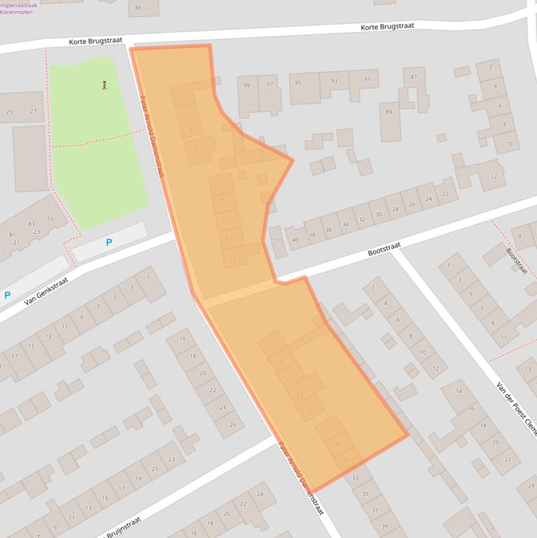 Kaart van postcodegebied 4871XD.