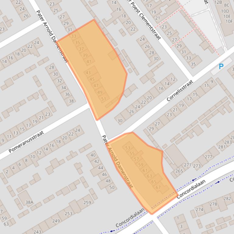 Kaart van postcodegebied 4871XE.