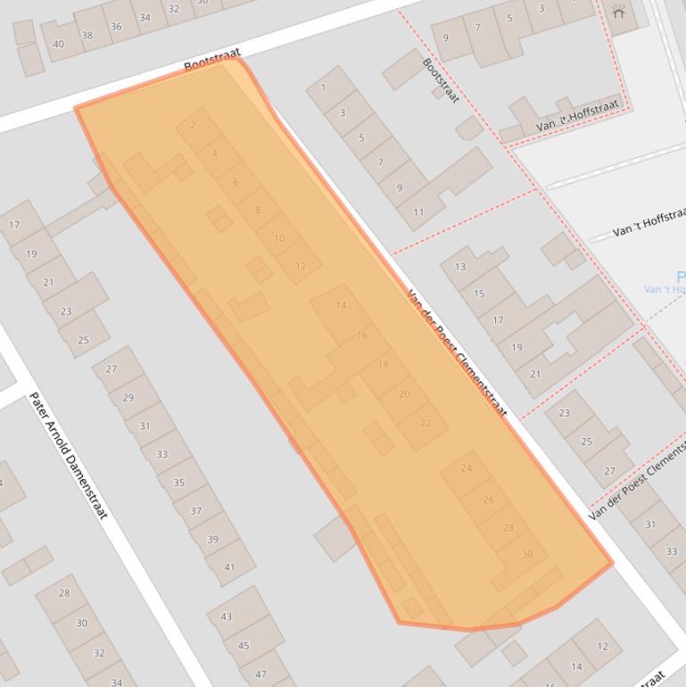 Kaart van postcodegebied 4871XL.