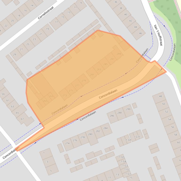 Kaart van postcodegebied 4871ZC.