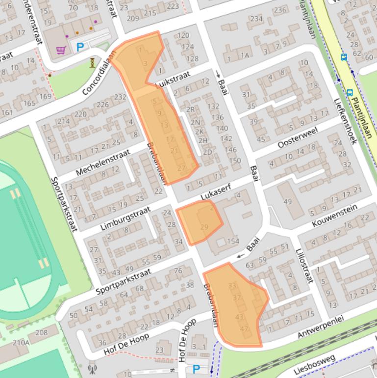 Kaart van postcodegebied 4871ZP.