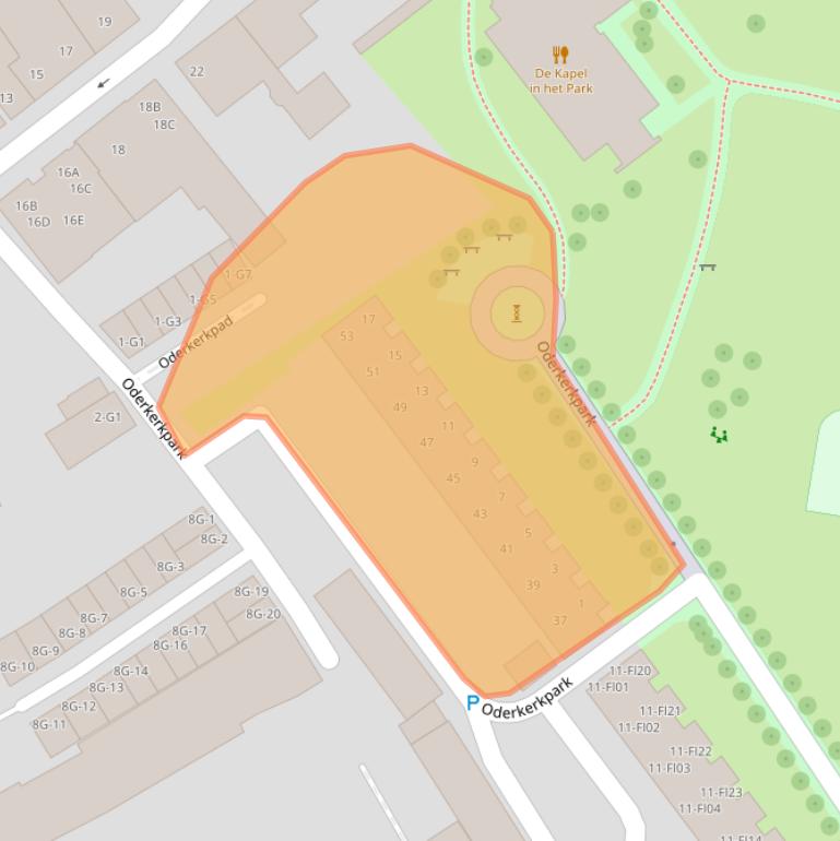 Kaart van postcodegebied 4872AN.