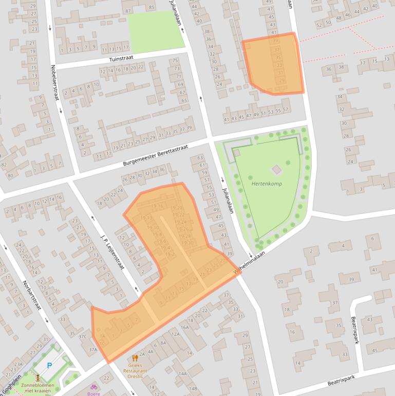 Kaart van postcodegebied 4872BV.