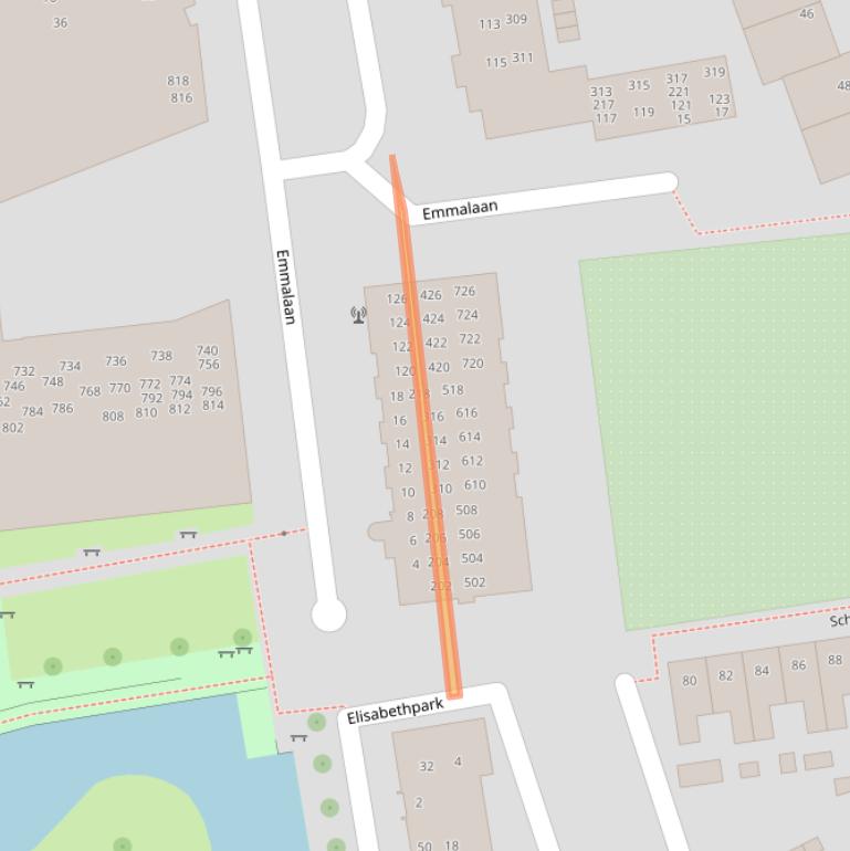 Kaart van postcodegebied 4872CC.