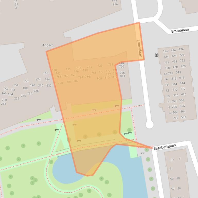 Kaart van postcodegebied 4872CK.