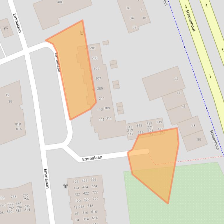 Kaart van postcodegebied 4872CL.