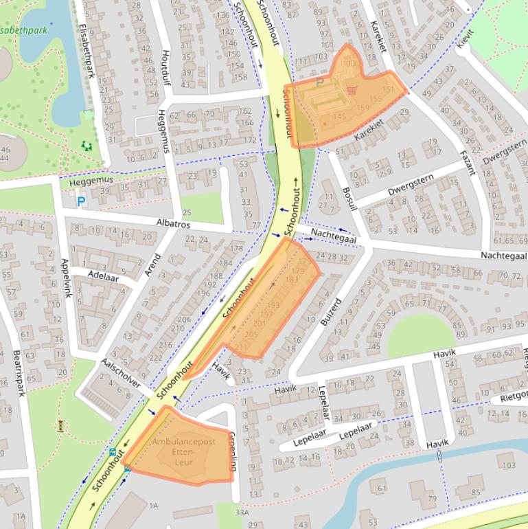 Kaart van postcodegebied 4872MC.