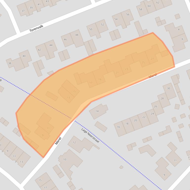 Kaart van postcodegebied 4872PE.