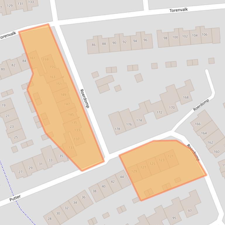 Kaart van postcodegebied 4872PL.