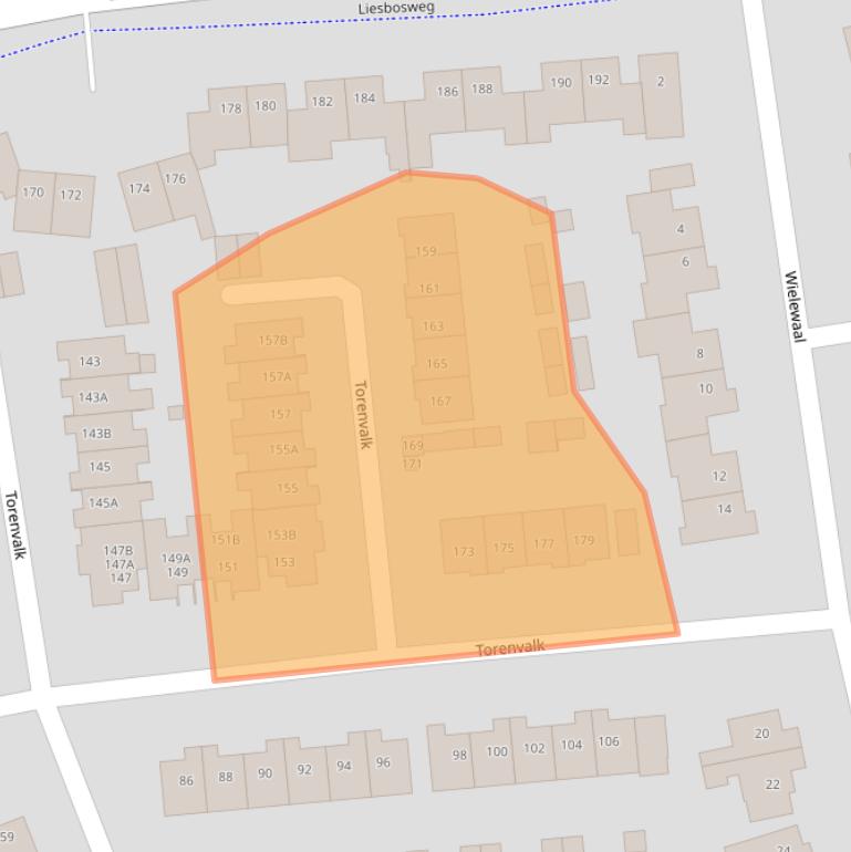 Kaart van postcodegebied 4872PT.