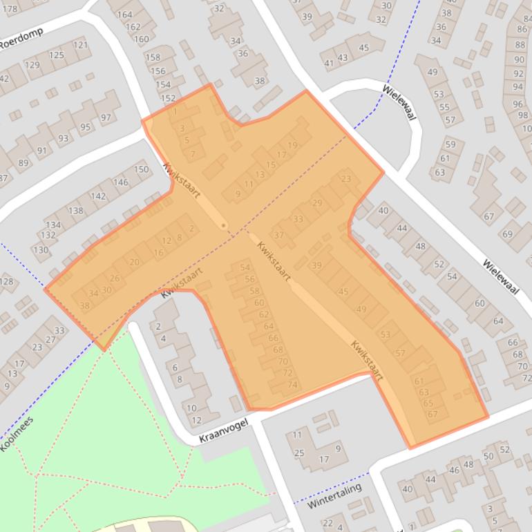 Kaart van postcodegebied 4872RD.