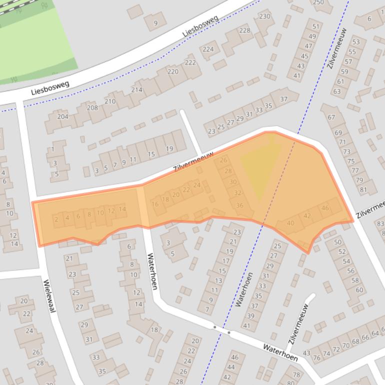 Kaart van postcodegebied 4872RR.