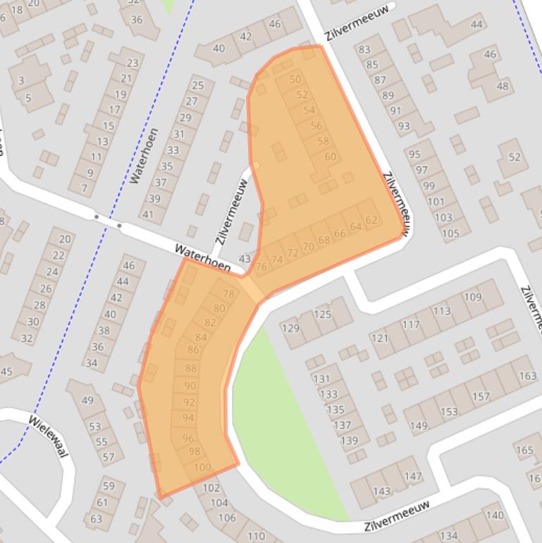 Kaart van postcodegebied 4872RS.