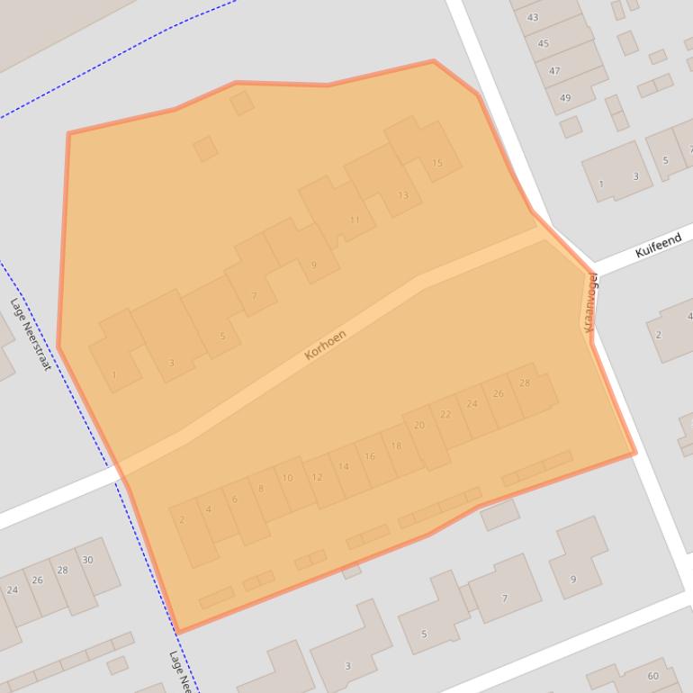 Kaart van postcodegebied 4872SR.