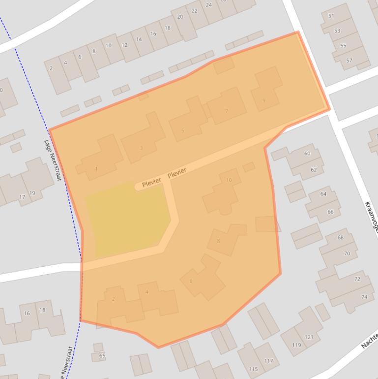 Kaart van postcodegebied 4872ST.