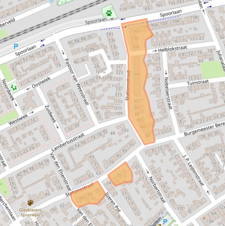 Kaart van postcodegebied 4872TE.