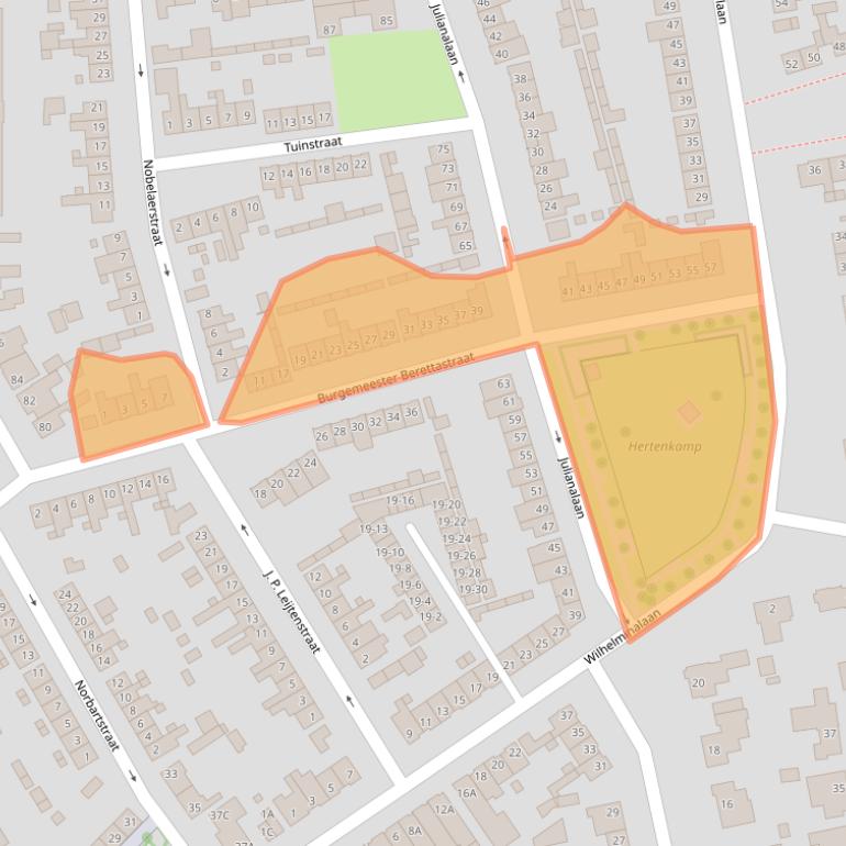 Kaart van postcodegebied 4872TK.