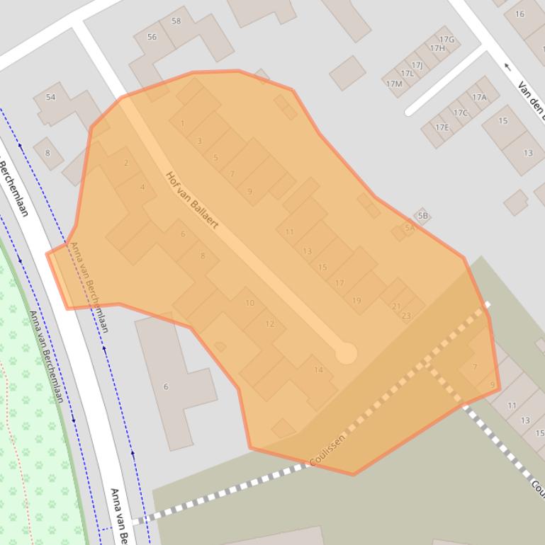 Kaart van postcodegebied 4872TS.