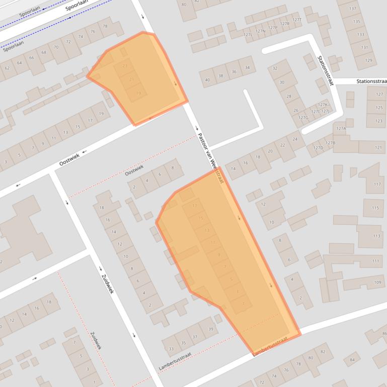 Kaart van postcodegebied 4872VA.