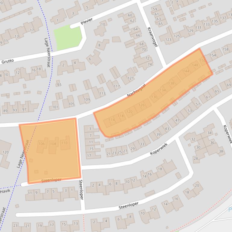 Kaart van postcodegebied 4872WD.
