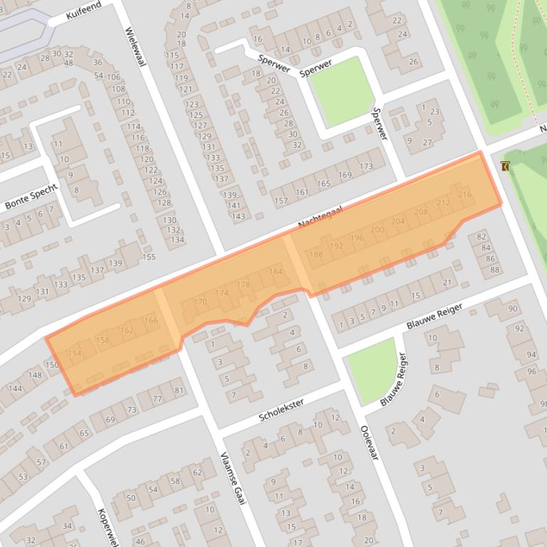 Kaart van postcodegebied 4872WE.