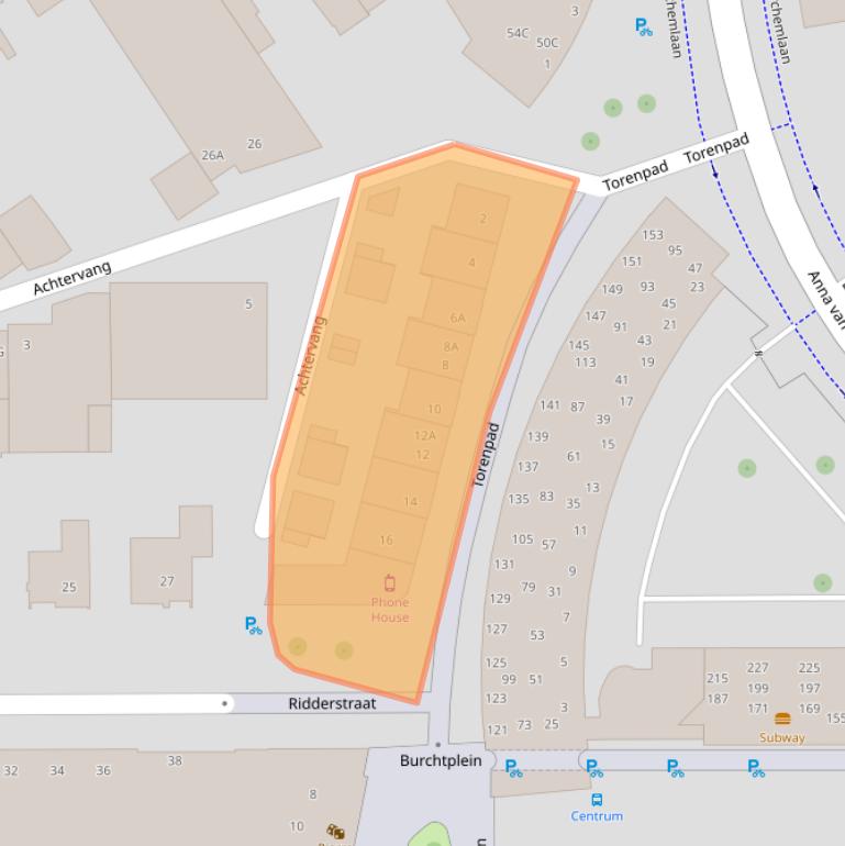 Kaart van postcodegebied 4872XN.